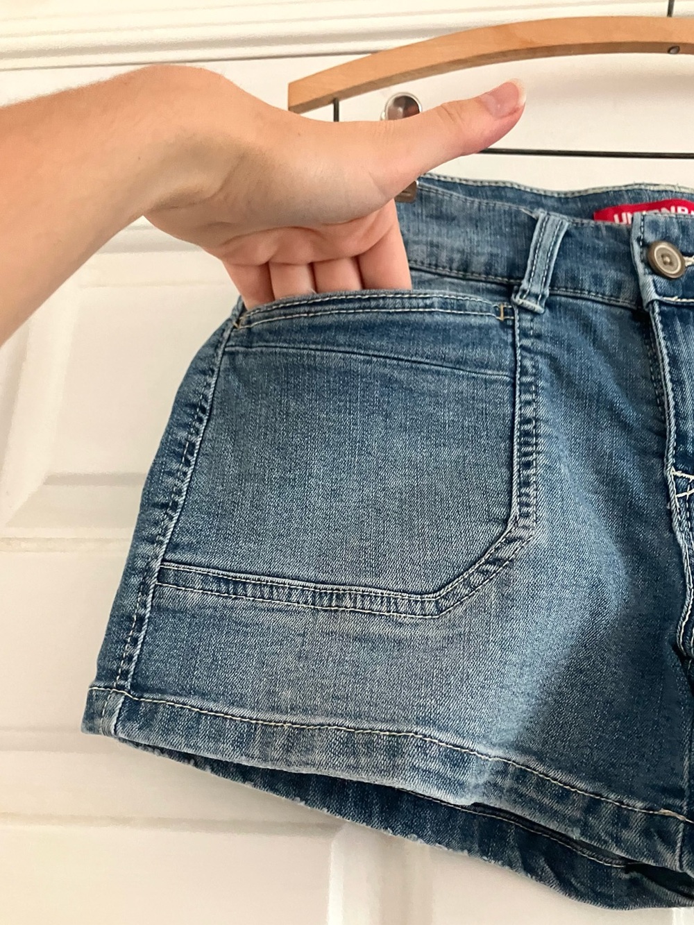 Vintage UnionBay Delaney Y2k Casual Boho Festival Utility Denim Shorts-Size 5 - Picture 2 of 10